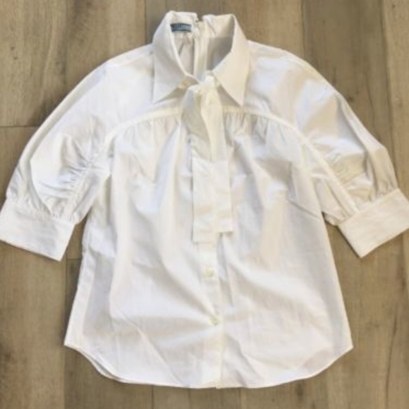 Prada Tops - Womens Prada Milano Button Down Top- White